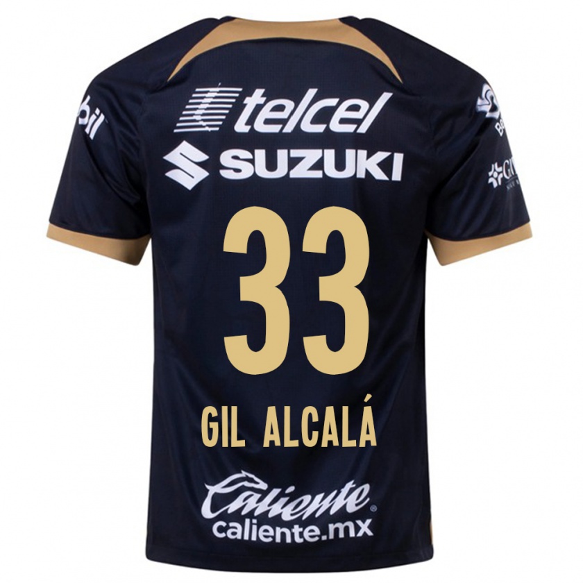 Kandiny Kinder Gil Alcalá #33 Dunkelblau Auswärtstrikot Trikot 2023/24 T-Shirt