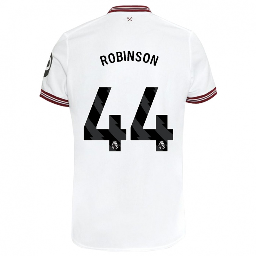 Kandiny Herren Junior Robinson #44 Weiß Auswärtstrikot Trikot 2023/24 T-Shirt