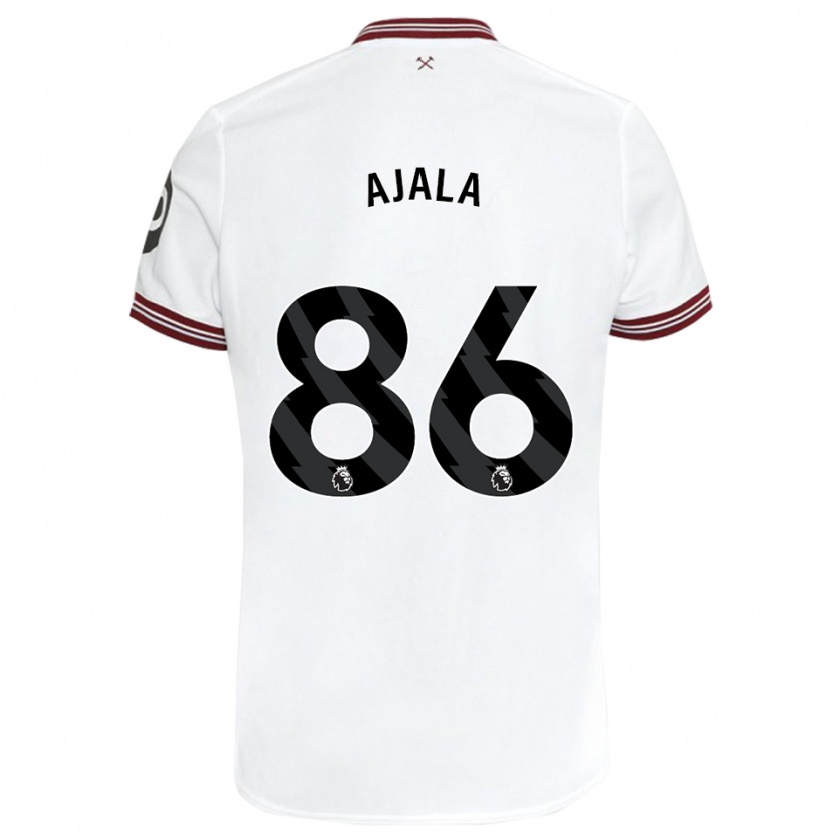 Kandiny Herren Joshua Ajala #86 Weiß Auswärtstrikot Trikot 2023/24 T-Shirt