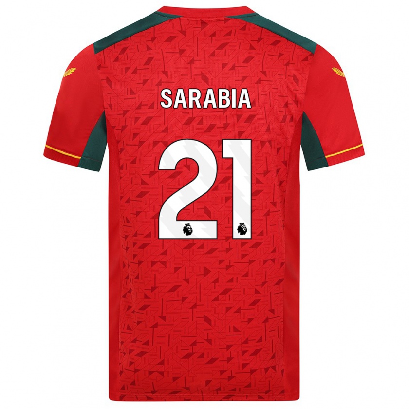 Kandiny Herren Pablo Sarabia #21 Rot Auswärtstrikot Trikot 2023/24 T-Shirt