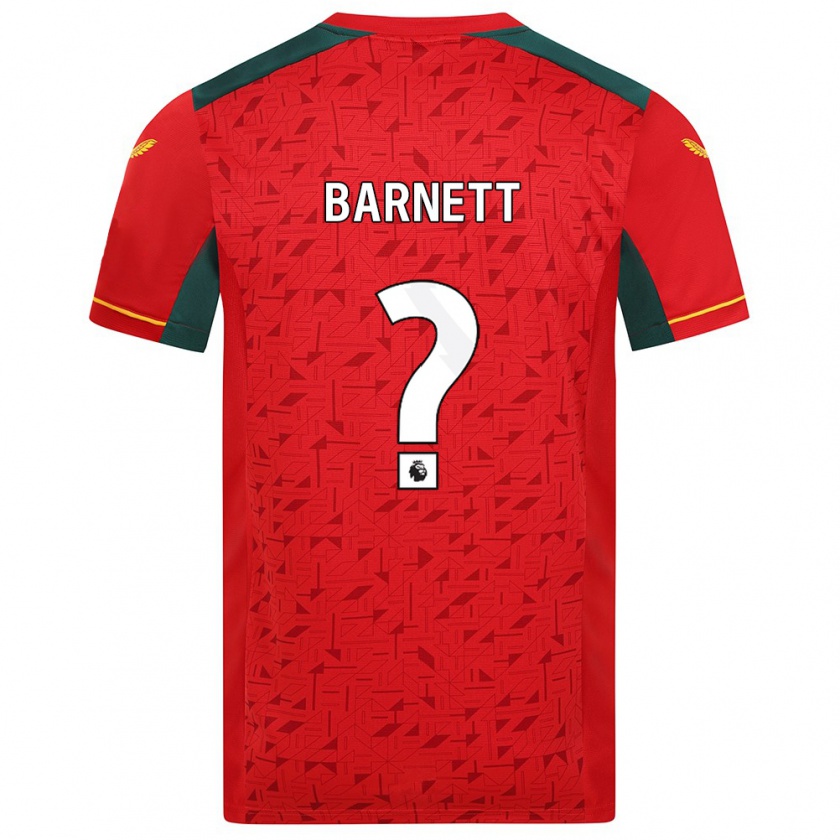 Kandiny Herren Ty Barnett #0 Rot Auswärtstrikot Trikot 2023/24 T-Shirt