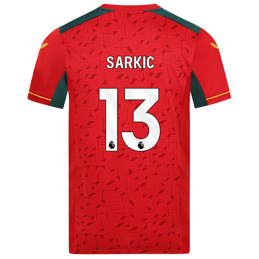 Kandiny Herren Matija Sarkic #13 Rot Auswärtstrikot Trikot 2023/24 T-Shirt