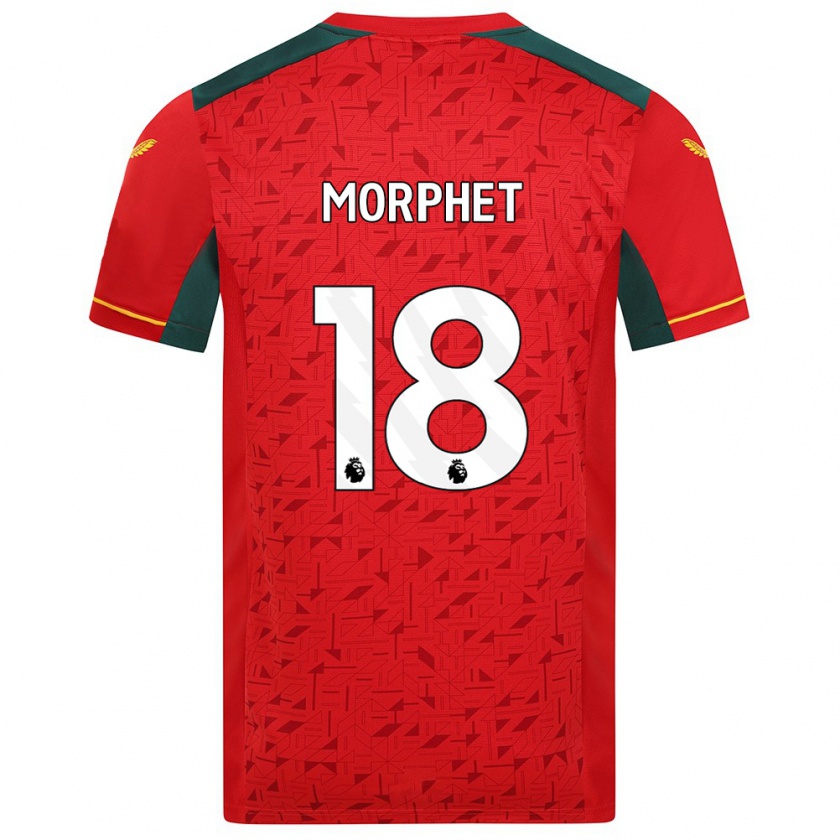 Kandiny Herren Anna Morphet #18 Rot Auswärtstrikot Trikot 2023/24 T-Shirt