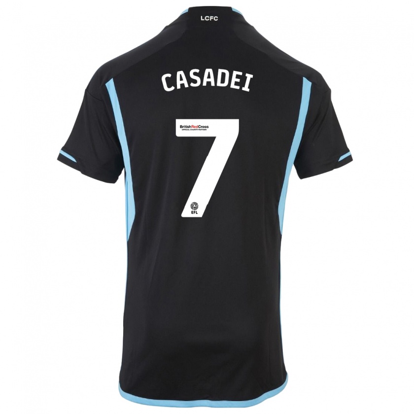 Kandiny Herren Cesare Casadei #7 Schwarz Auswärtstrikot Trikot 2023/24 T-Shirt