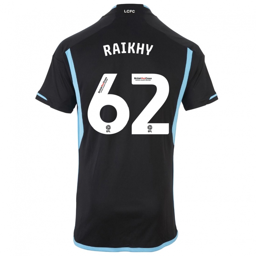 Kandiny Herren Arjan Raikhy #62 Schwarz Auswärtstrikot Trikot 2023/24 T-Shirt