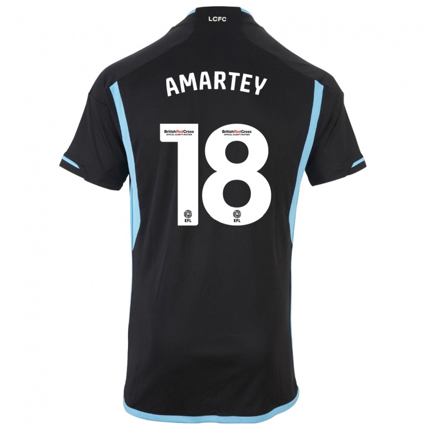 Kandiny Herren Daniel Amartey #18 Schwarz Auswärtstrikot Trikot 2023/24 T-Shirt