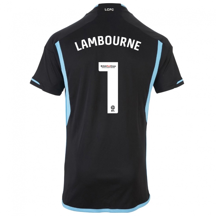 Kandiny Herren Demi Lambourne #1 Schwarz Auswärtstrikot Trikot 2023/24 T-Shirt