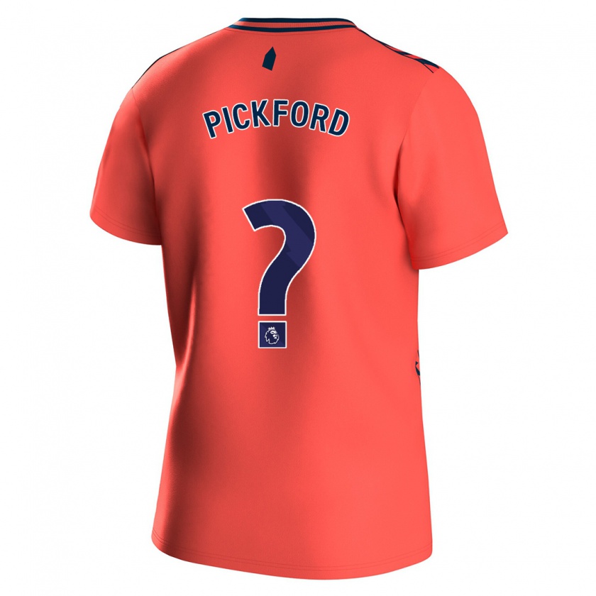 Kandiny Herren George Pickford #0 Koralle Auswärtstrikot Trikot 2023/24 T-Shirt