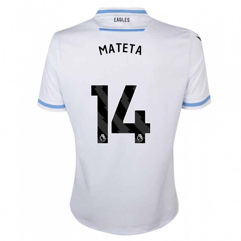 Kandiny Herren Jean-Philippe Mateta #14 Weiß Auswärtstrikot Trikot 2023/24 T-Shirt