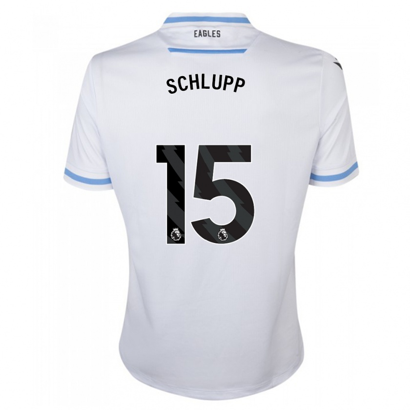 Kandiny Herren Jeffrey Schlupp #15 Weiß Auswärtstrikot Trikot 2023/24 T-Shirt