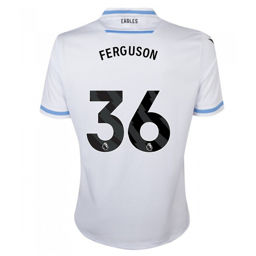 Kandiny Herren Nathan Ferguson #36 Weiß Auswärtstrikot Trikot 2023/24 T-Shirt
