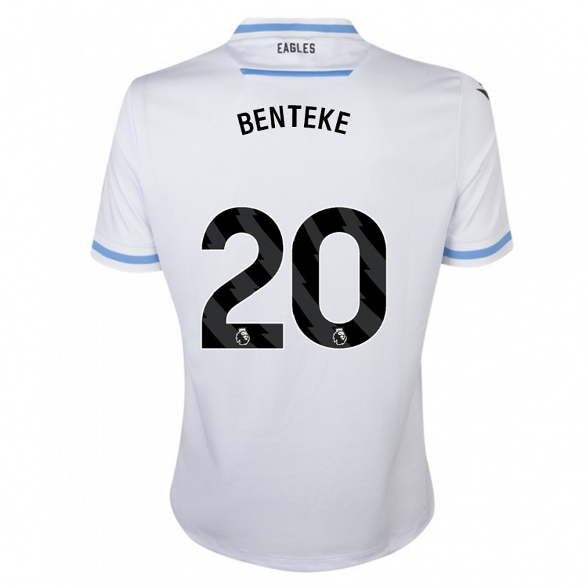 Kandiny Herren Christian Benteke #20 Weiß Auswärtstrikot Trikot 2023/24 T-Shirt