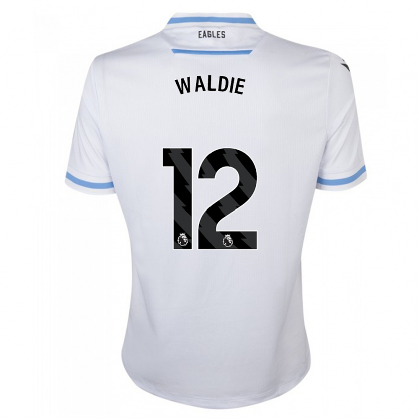 Kandiny Herren Lizzie Waldie #12 Weiß Auswärtstrikot Trikot 2023/24 T-Shirt