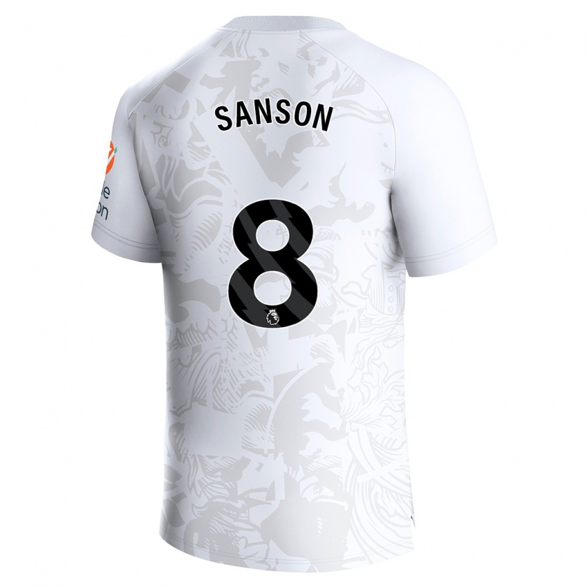 Kandiny Herren Morgan Sanson #8 Weiß Auswärtstrikot Trikot 2023/24 T-Shirt