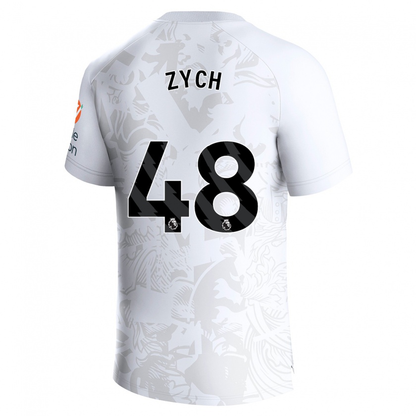 Kandiny Herren Oliwier Zych #48 Weiß Auswärtstrikot Trikot 2023/24 T-Shirt