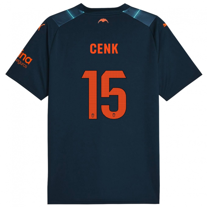 Kandiny Herren Cenk Özkacar #15 Marineblau Auswärtstrikot Trikot 2023/24 T-Shirt