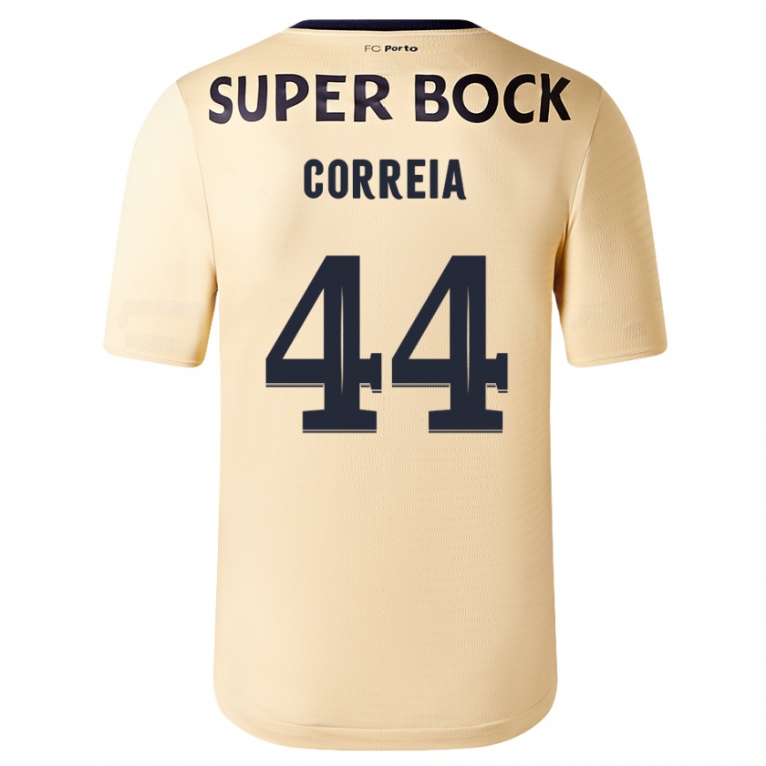 Kandiny Herren Romain Correia #44 Beige-Gold Auswärtstrikot Trikot 2023/24 T-Shirt