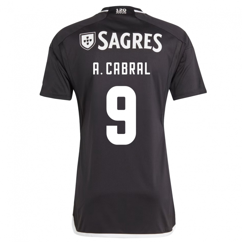 Kandiny Herren Arthur Cabral #9 Schwarz Auswärtstrikot Trikot 2023/24 T-Shirt