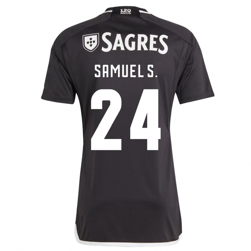 Kandiny Herren Samuel Soares #24 Schwarz Auswärtstrikot Trikot 2023/24 T-Shirt