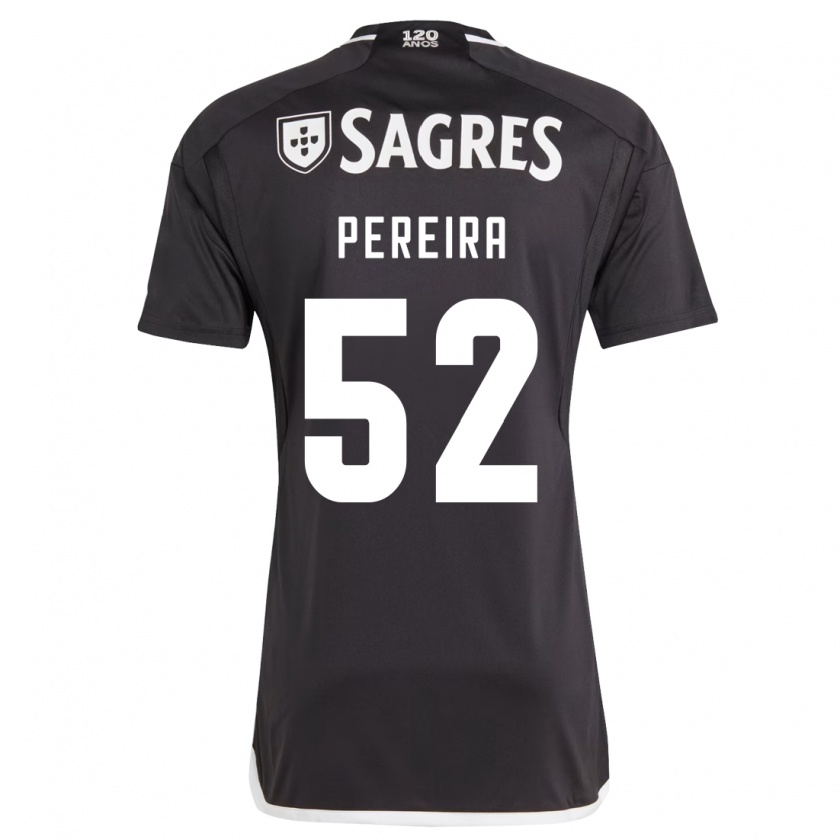 Kandiny Herren Henrique Pereira #52 Schwarz Auswärtstrikot Trikot 2023/24 T-Shirt