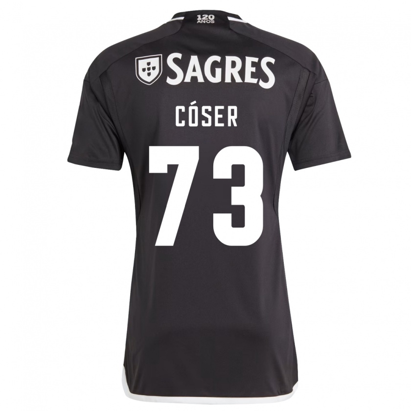 Kandiny Herren Tiago Cóser #73 Schwarz Auswärtstrikot Trikot 2023/24 T-Shirt
