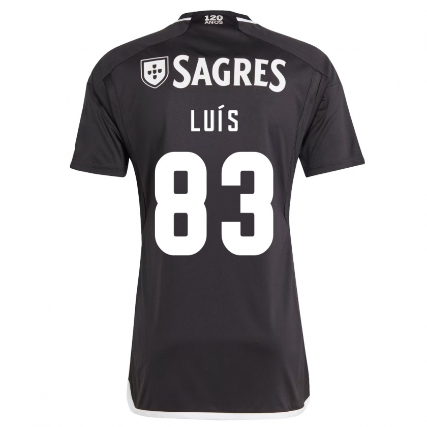 Kandiny Herren Rafael Luís #83 Schwarz Auswärtstrikot Trikot 2023/24 T-Shirt