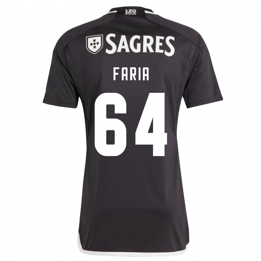 Kandiny Herren Hugo Faria #64 Schwarz Auswärtstrikot Trikot 2023/24 T-Shirt