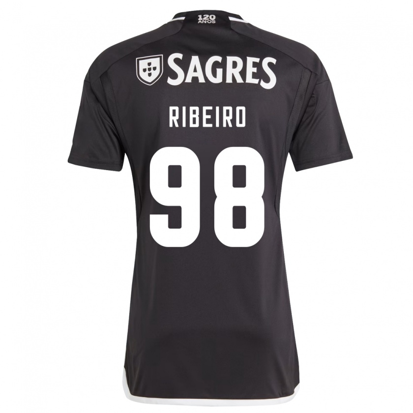 Kandiny Herren Ricardo Ribeiro #98 Schwarz Auswärtstrikot Trikot 2023/24 T-Shirt