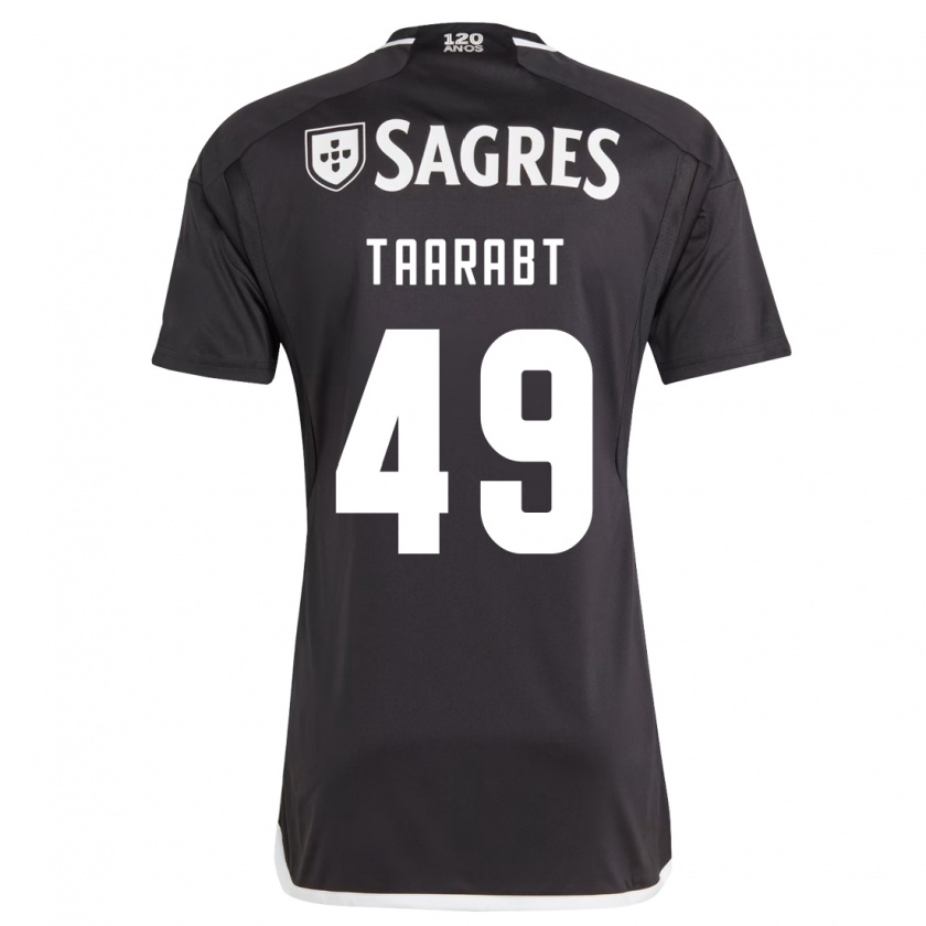 Kandiny Herren Adel Taarabt #49 Schwarz Auswärtstrikot Trikot 2023/24 T-Shirt