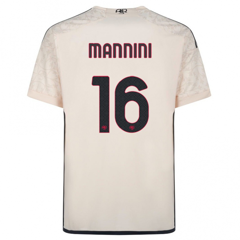 Kandiny Herren Mattia Mannini #16 Cremefarben Auswärtstrikot Trikot 2023/24 T-Shirt