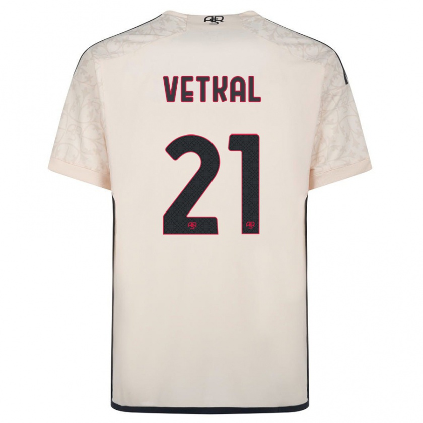 Kandiny Herren Martin Vetkal #21 Cremefarben Auswärtstrikot Trikot 2023/24 T-Shirt