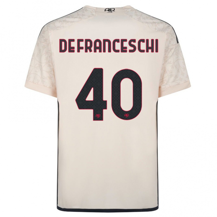 Kandiny Herren Leonardo De Franceschi #40 Cremefarben Auswärtstrikot Trikot 2023/24 T-Shirt