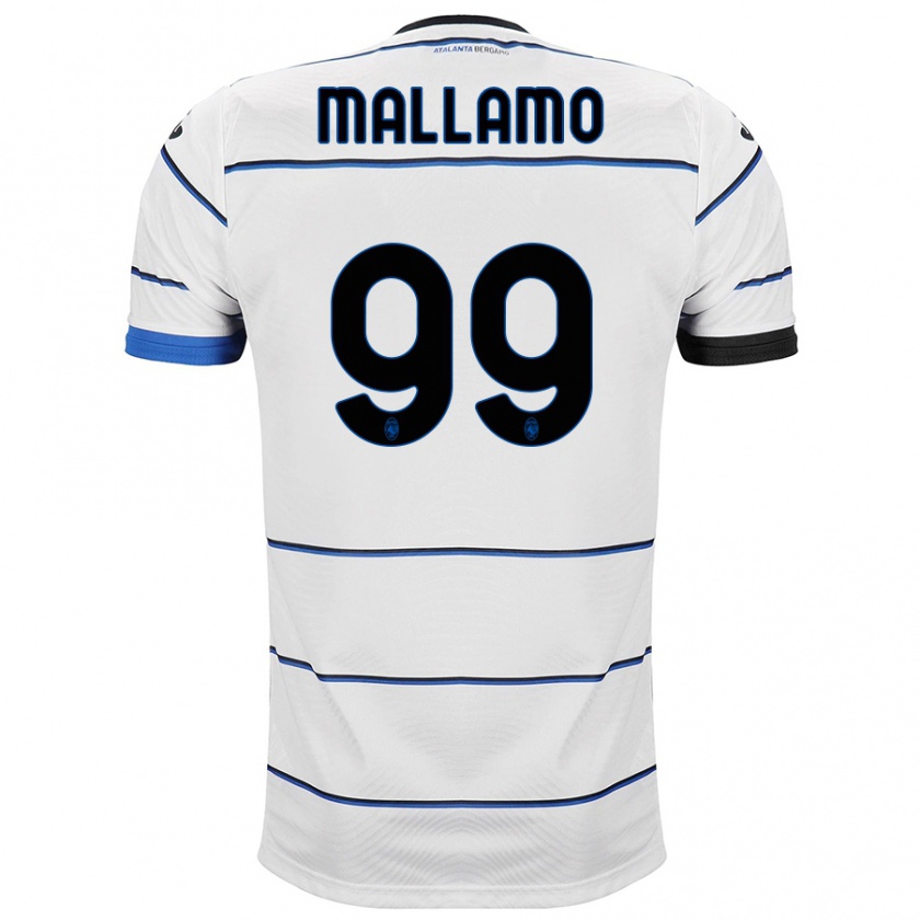 Kandiny Herren Alessandro Mallamo #99 Weiß Auswärtstrikot Trikot 2023/24 T-Shirt