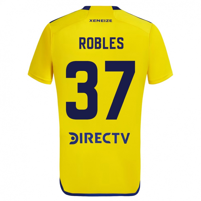 Kandiny Herren Sebastián Díaz Robles #37 Gelb Auswärtstrikot Trikot 2023/24 T-Shirt