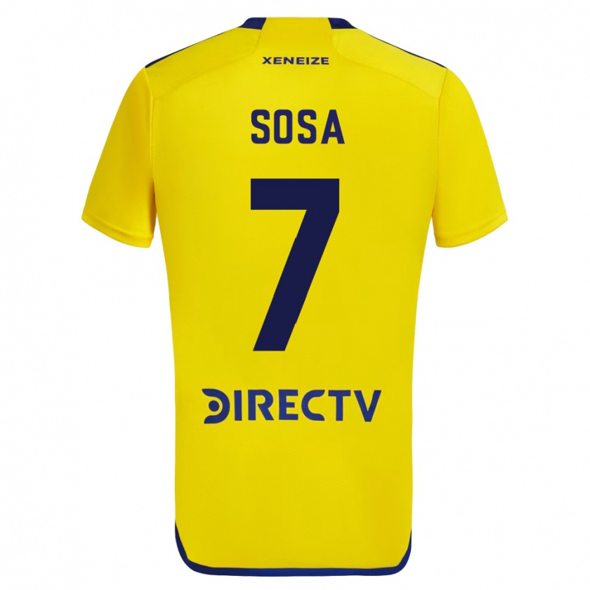 Kandiny Herren Elián Sosa #7 Gelb Auswärtstrikot Trikot 2023/24 T-Shirt
