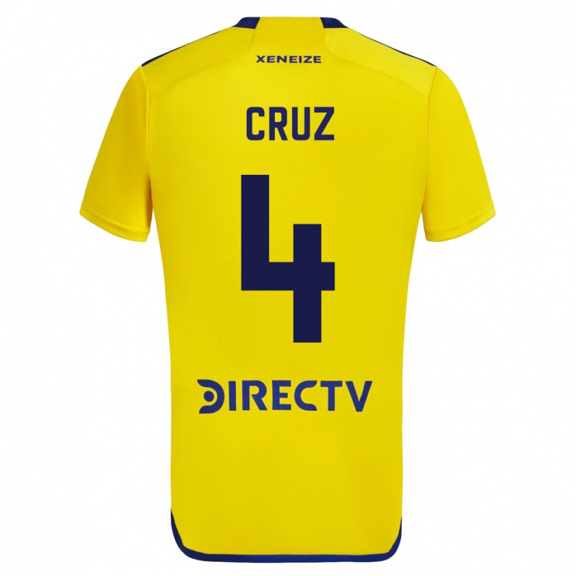 Kandiny Herren Julieta Cruz #4 Gelb Auswärtstrikot Trikot 2023/24 T-Shirt