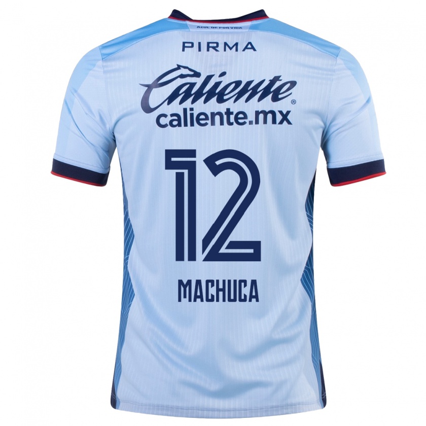 Kandiny Herren Gabriela Machuca #12 Himmelblau Auswärtstrikot Trikot 2023/24 T-Shirt