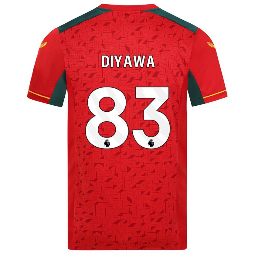 Kandiny Damen Aaron Keto-Diyawa #83 Rot Auswärtstrikot Trikot 2023/24 T-Shirt