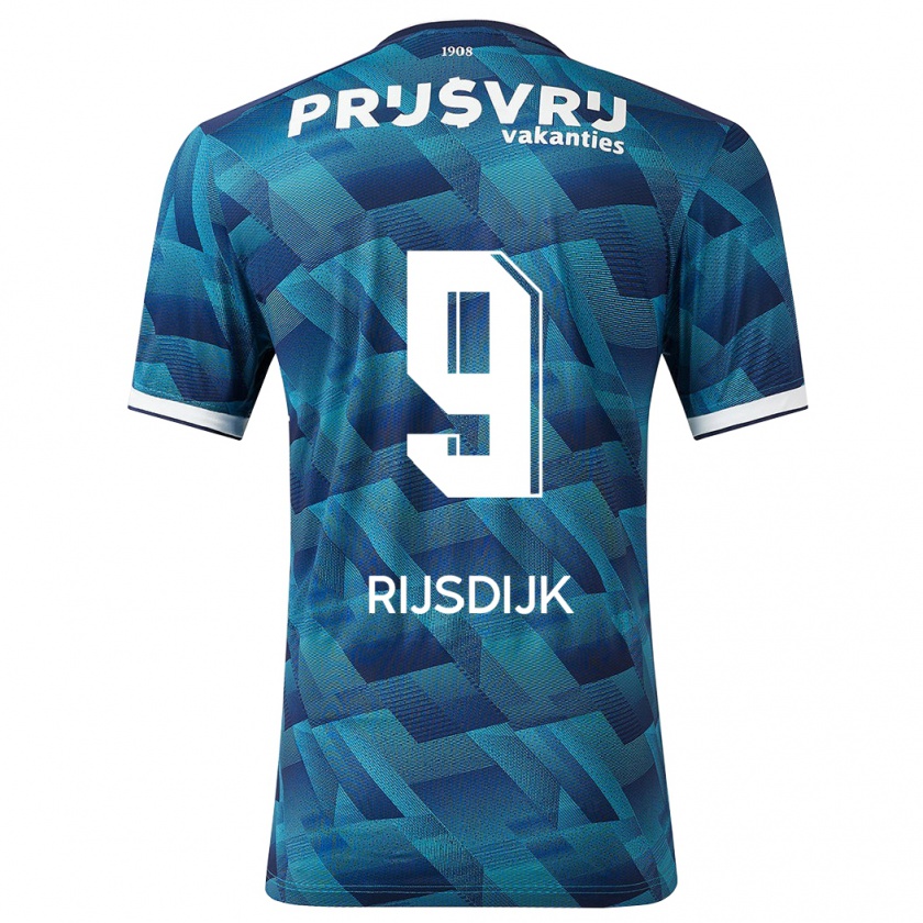 Kandiny Damen Pia Rijsdijk #9 Blau Auswärtstrikot Trikot 2023/24 T-Shirt