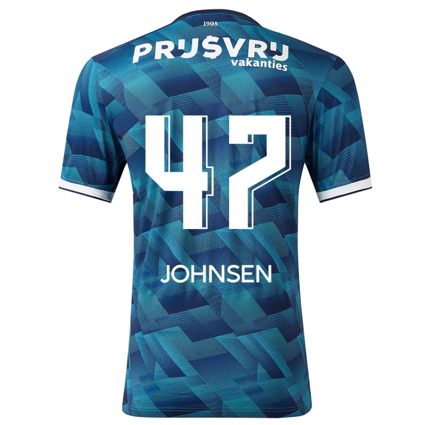 Kandiny Damen Mikael Torset Johnsen #47 Blau Auswärtstrikot Trikot 2023/24 T-Shirt