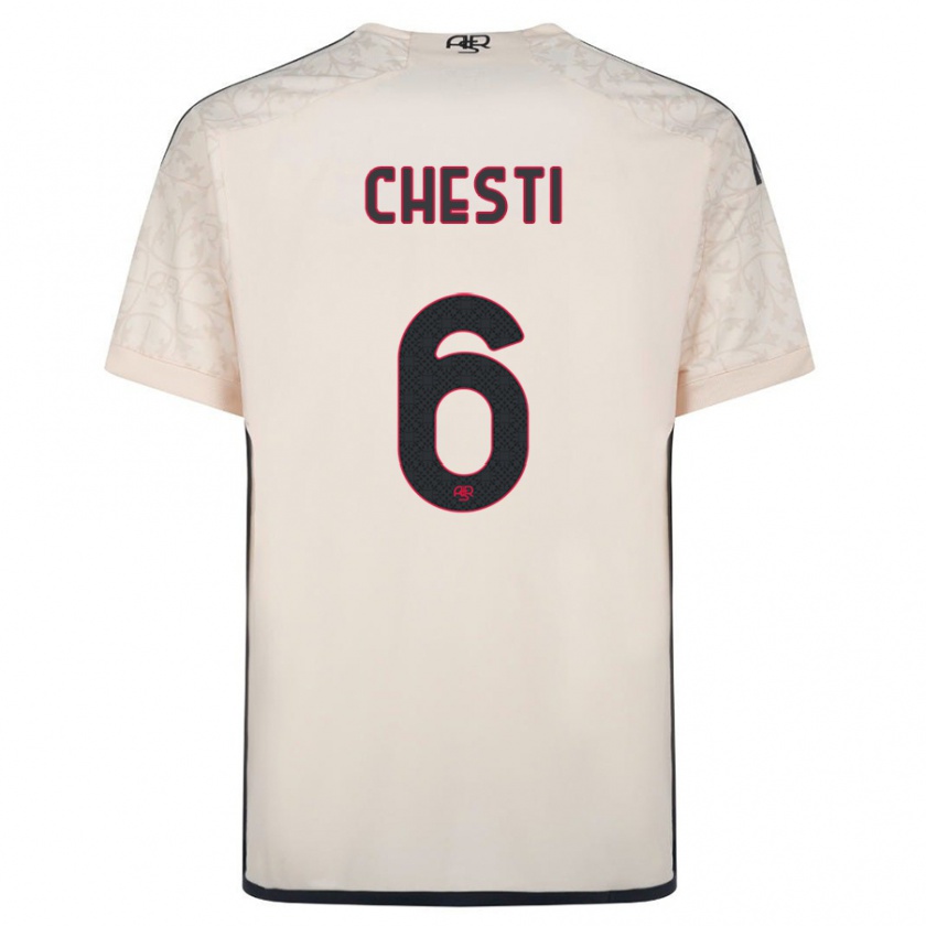 Kandiny Damen Francesco Chesti #6 Cremefarben Auswärtstrikot Trikot 2023/24 T-Shirt