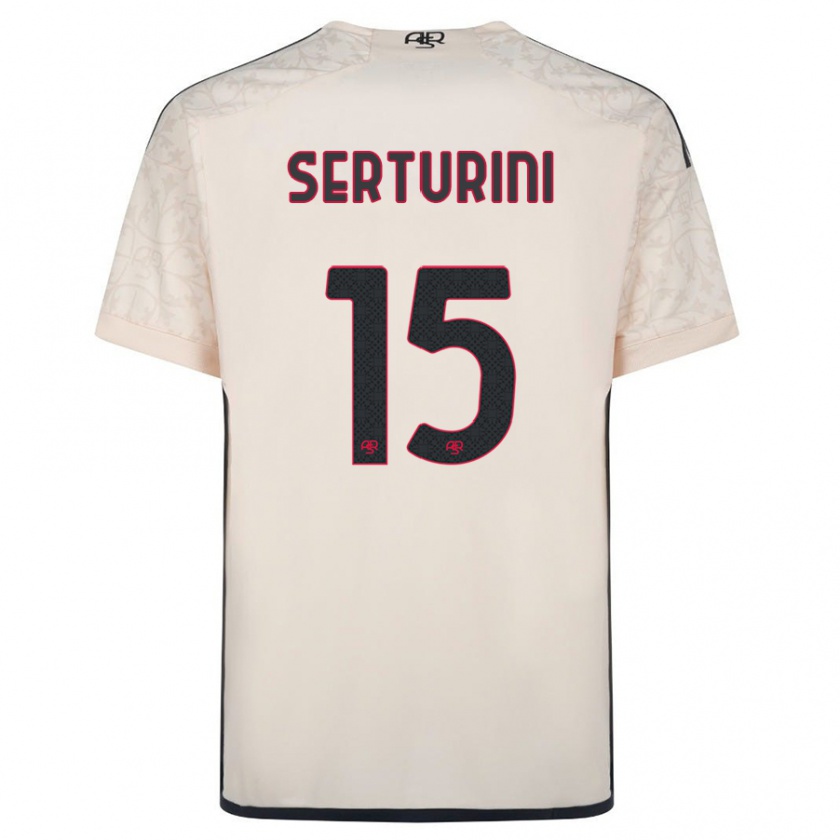 Kandiny Damen Annamaria Serturini #15 Cremefarben Auswärtstrikot Trikot 2023/24 T-Shirt