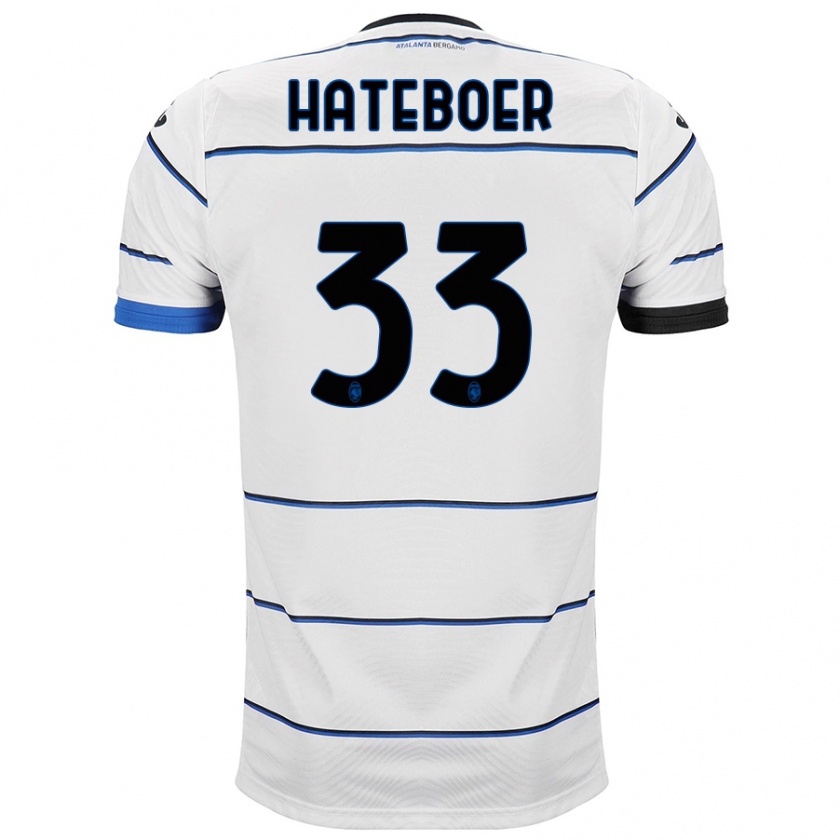 Kandiny Damen Hans Hateboer #33 Weiß Auswärtstrikot Trikot 2023/24 T-Shirt