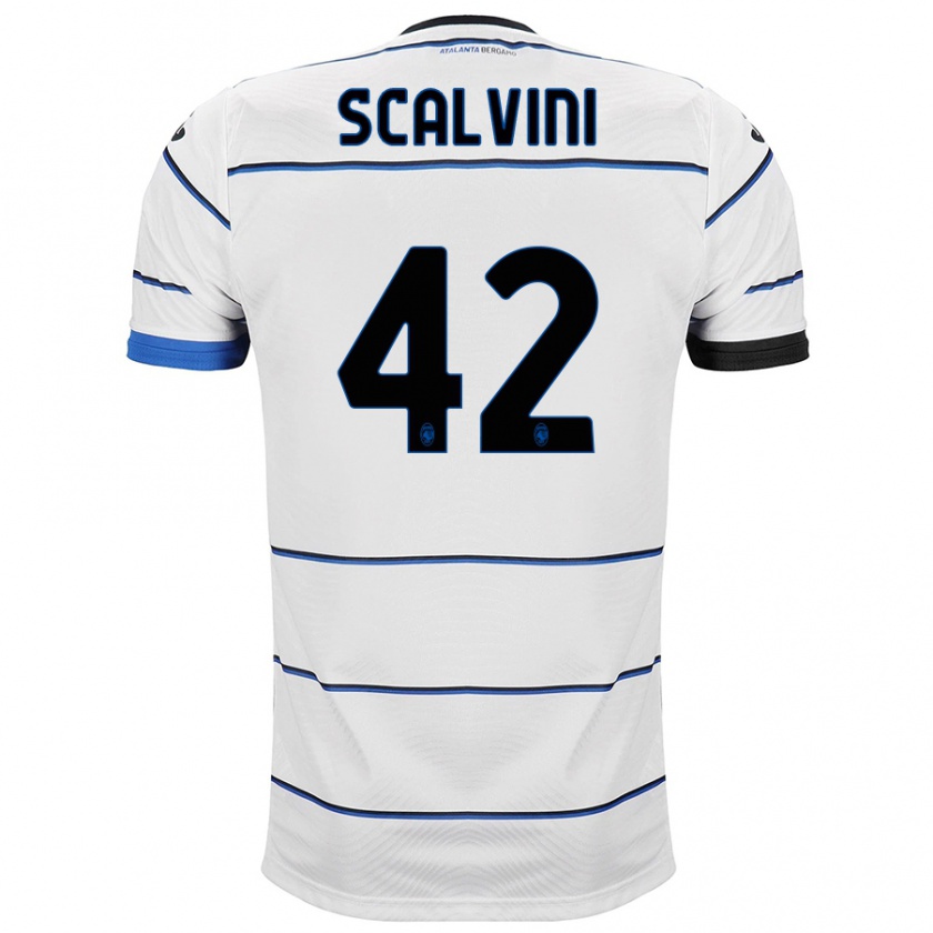 Kandiny Damen Giorgio Scalvini #42 Weiß Auswärtstrikot Trikot 2023/24 T-Shirt