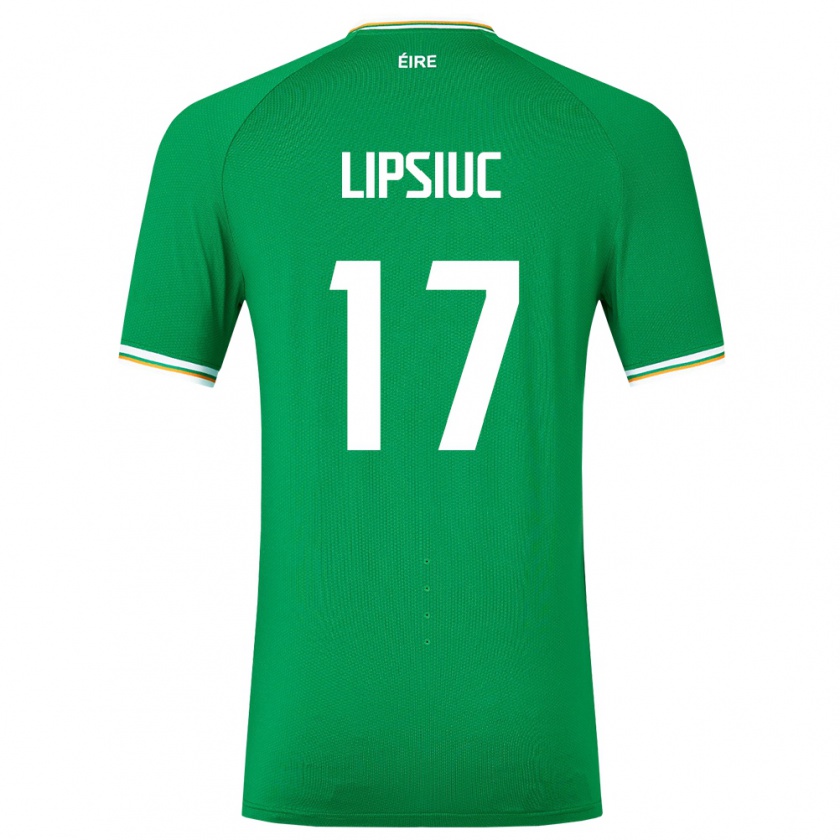 Kandiny Kinder Irische Darius Lipsiuc #17 Grün Heimtrikot Trikot 24-26 T-Shirt