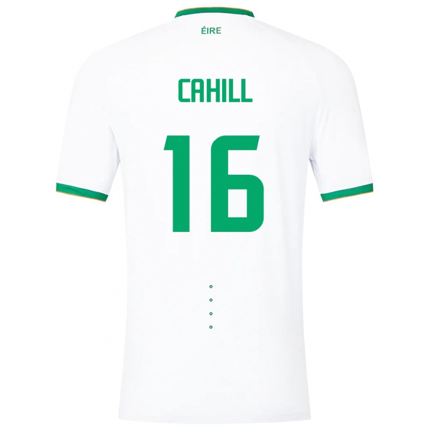 Kandiny Kinder Irische Killian Cahill #16 Weiß Auswärtstrikot Trikot 24-26 T-Shirt