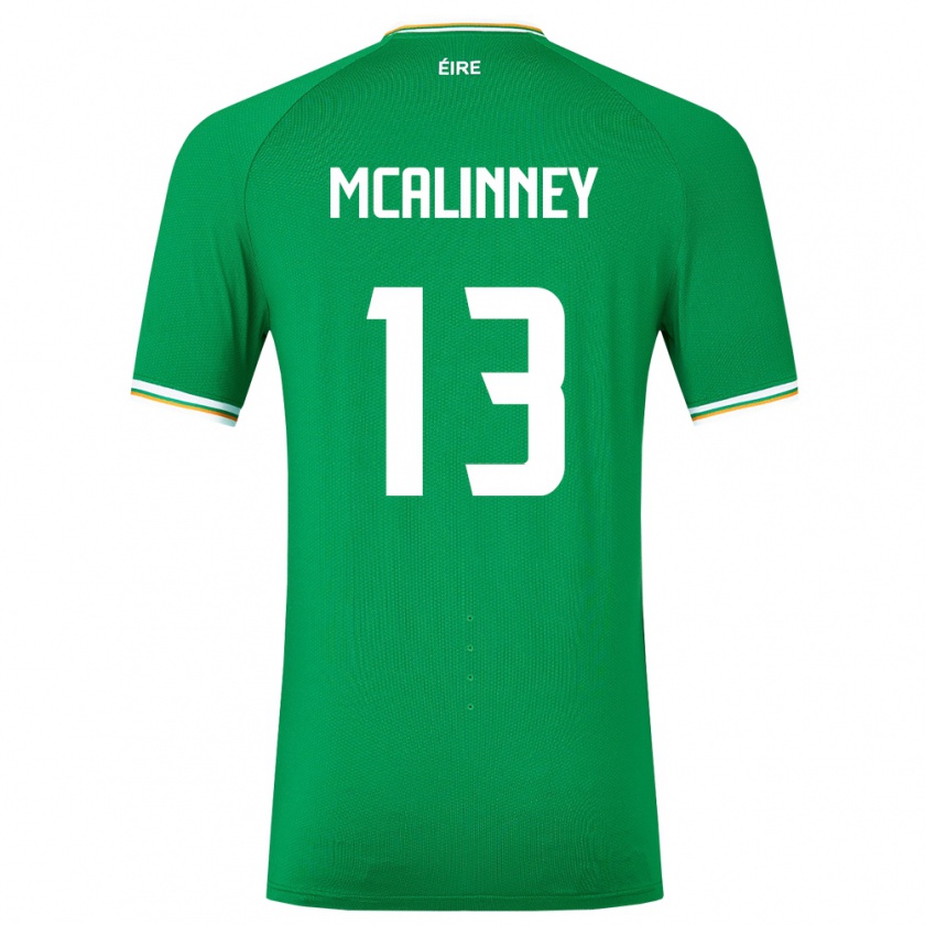 Kandiny Herren Irische Liam Mcalinney #13 Grün Heimtrikot Trikot 24-26 T-Shirt