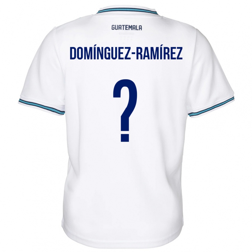 Kandiny Herren Guatemala Marco Domínguez-Ramírez #0 Weiß Heimtrikot Trikot 24-26 T-Shirt
