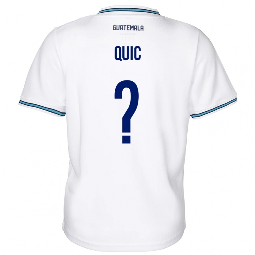 Kandiny Herren Guatemala Matthew Quic #0 Weiß Heimtrikot Trikot 24-26 T-Shirt