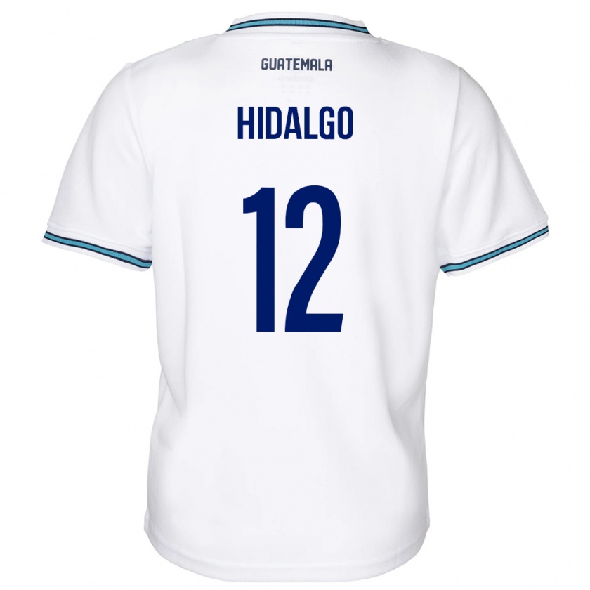 Kandiny Herren Guatemala Angie Hidalgo #12 Weiß Heimtrikot Trikot 24-26 T-Shirt